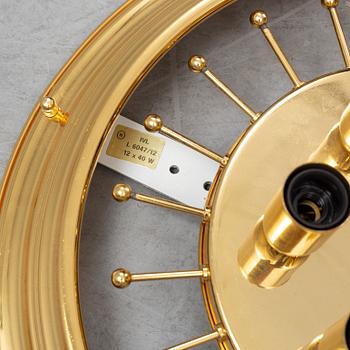 A pair of late 20th century Italian glass ceiling lights.