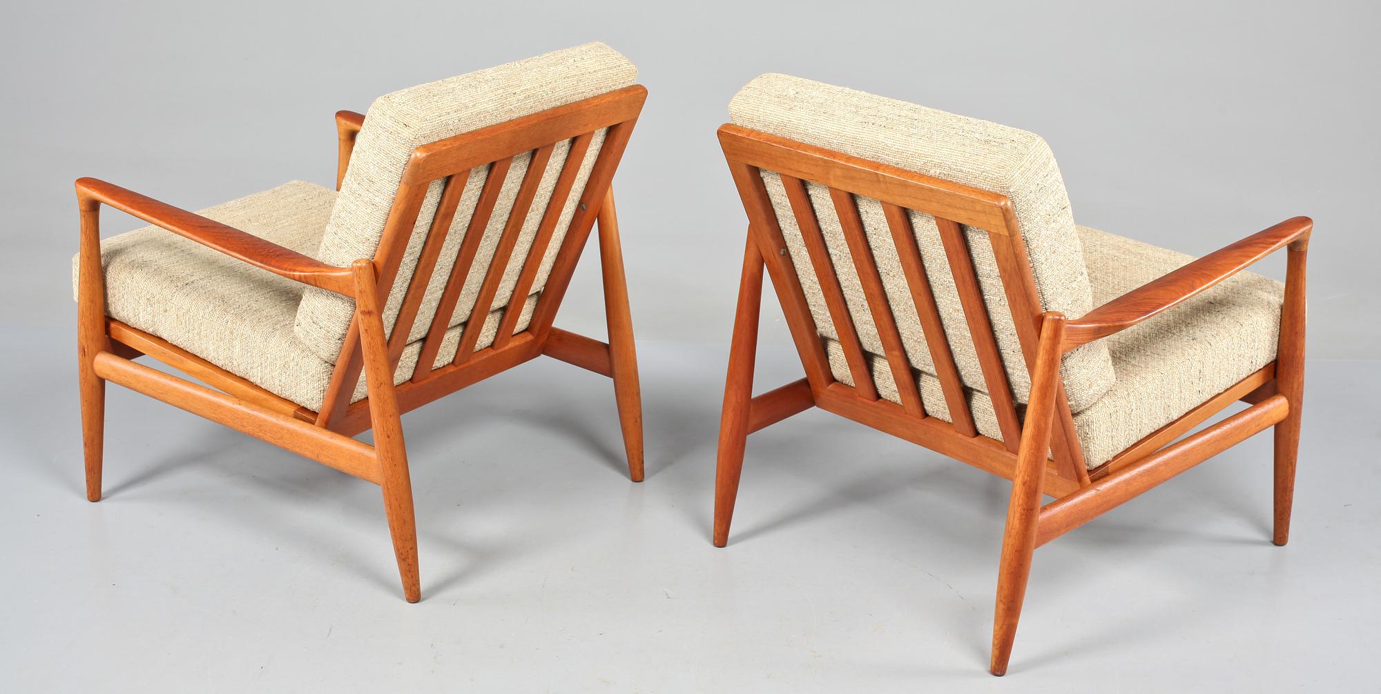 FÅTÖLJER, ett par, Danmark, 1960-talets.