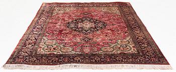 A Carpet, Silk Gohm, circa  298 x 202 cm.