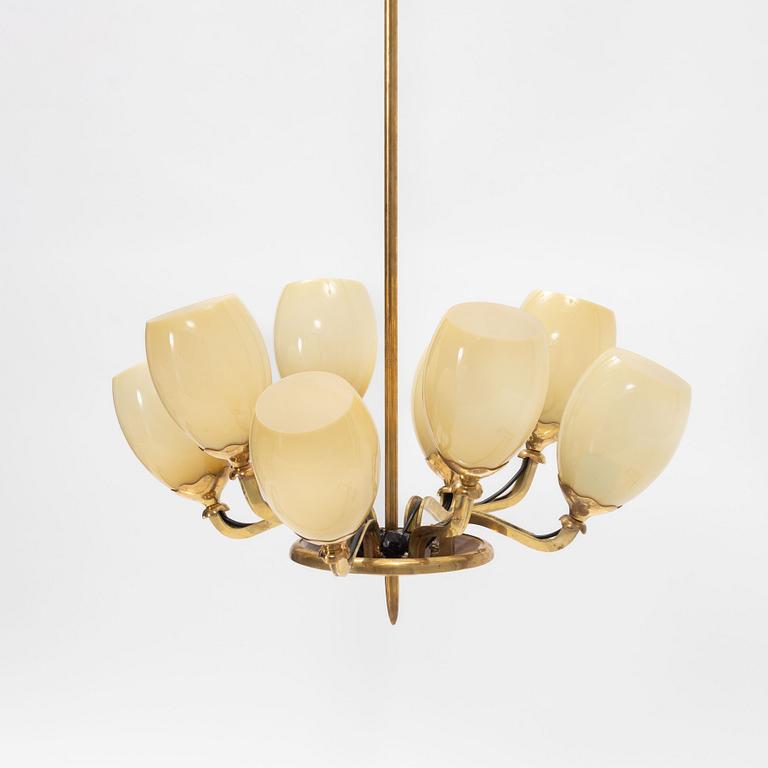 Paavo Tynell, a model 1382 ceiling lamp, Taito Oy or Idman, 1940's.