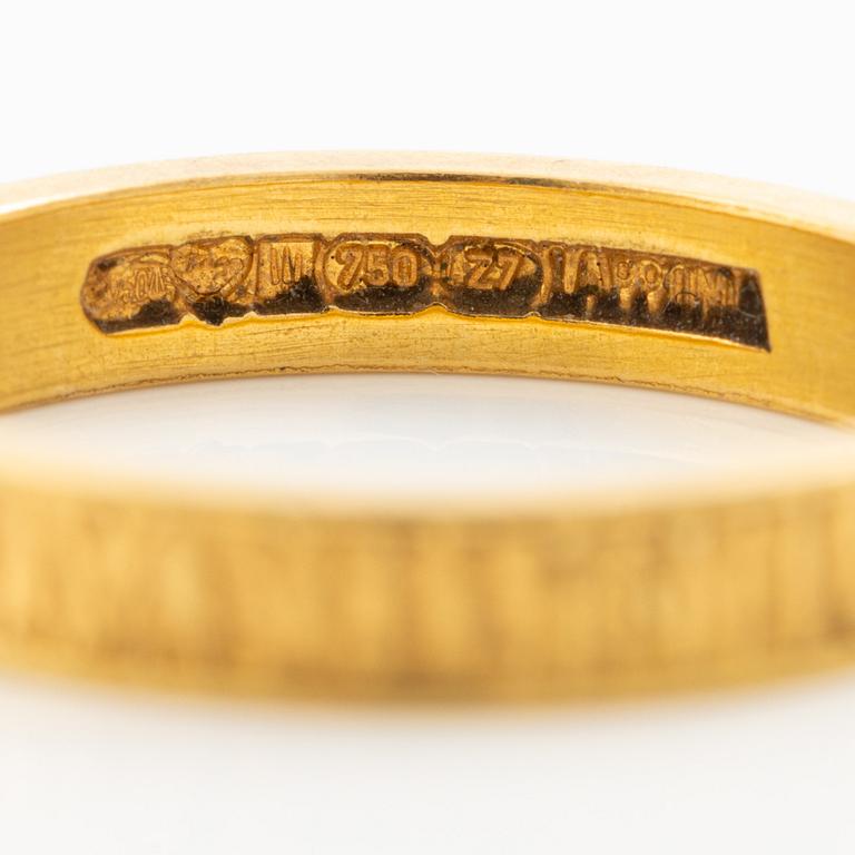 Lapponia, ring, 18K guld, Finland 1977.