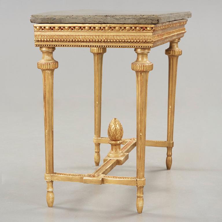 A Gustavian late 18th century console table.