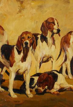 Unidentified artist, oil on board, signed HK? and dated '06.