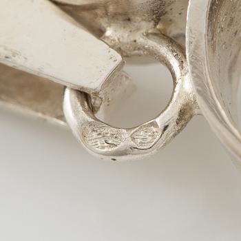 Collier, silver med rökkvarts, Kultasepät Salovaara, Finland.