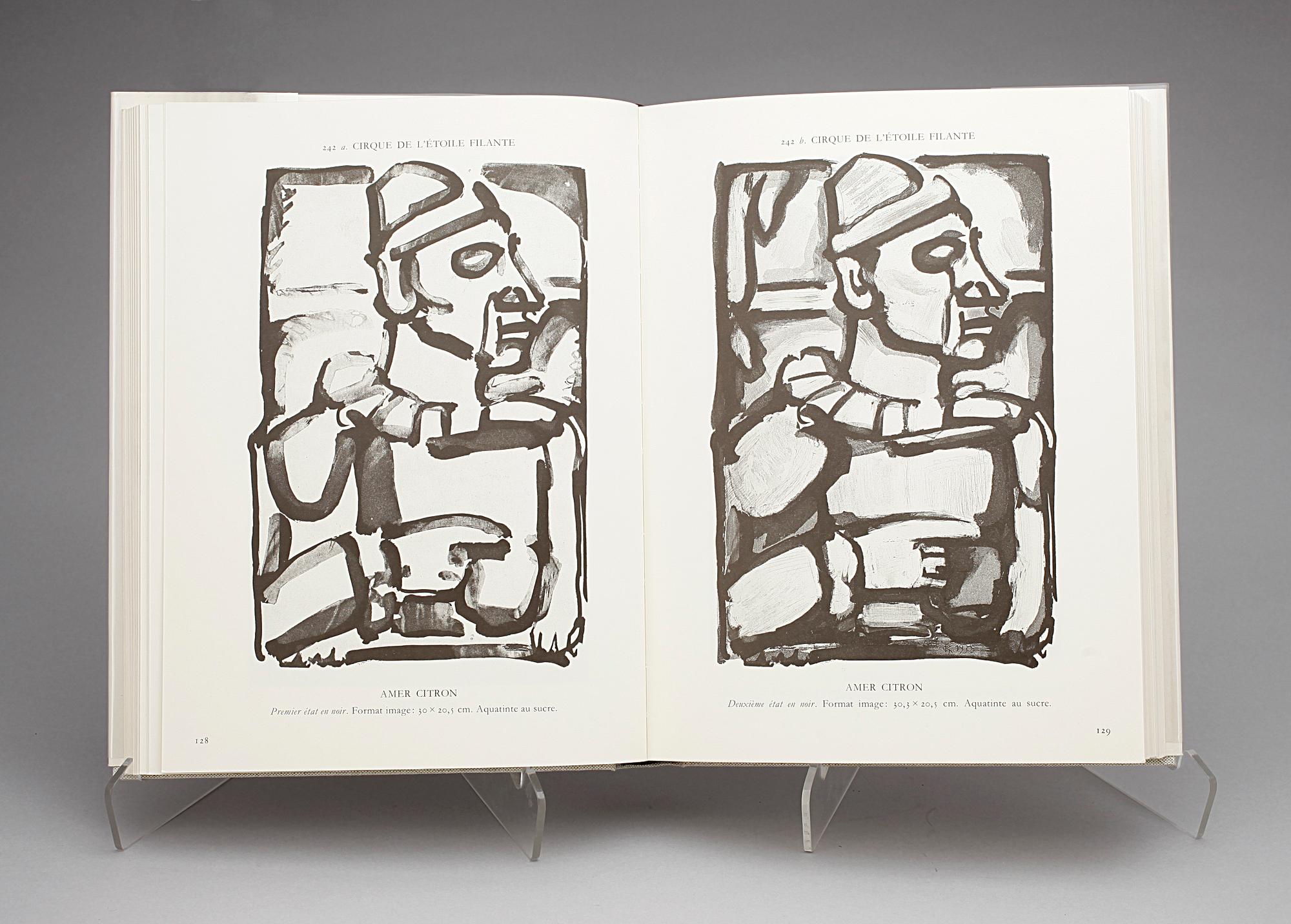 BÖCKER, 2 vol, "ROUAULT OEUVRE GRAVÉ", med originaletsning intygad o numr av Isabelle Rouault 81/100.