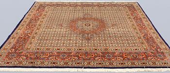 A part silk Moud carpet, c. 223 x 216 cm.