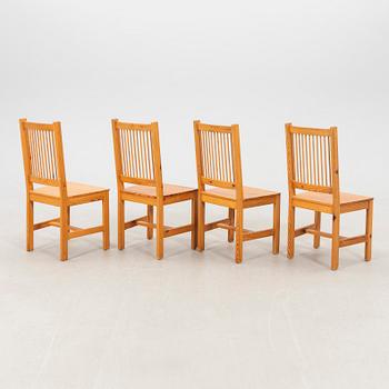 Table and chairs, 10 pieces, 1970s.