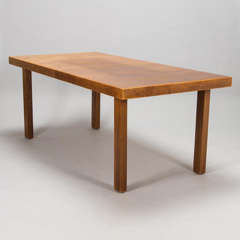 Carl Gustaf Hiort af Ornäs, matbord, "Näyttely Senior", stolar, 8 st, HMN Huonekalu Mikko Nupponen 1900-talets mitt.