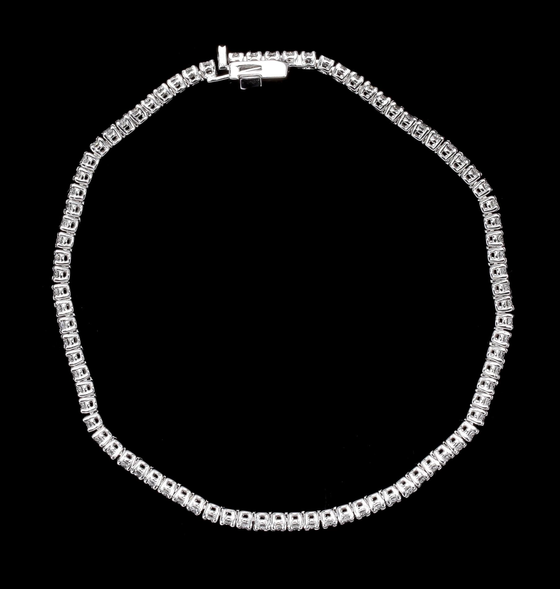 ARMBAND, briljantslipade diamanter, 2.80 ct.