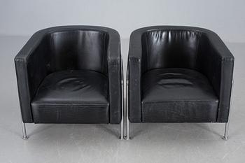 FÅTÖLJER, ett par, "GA-2", Erik Gunnar Asplund, Källemo.