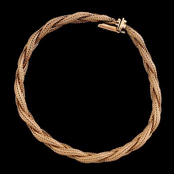ARMBAND, 18 k guld, 1900-talets andra hälft. Vikt ca 25 gram.
