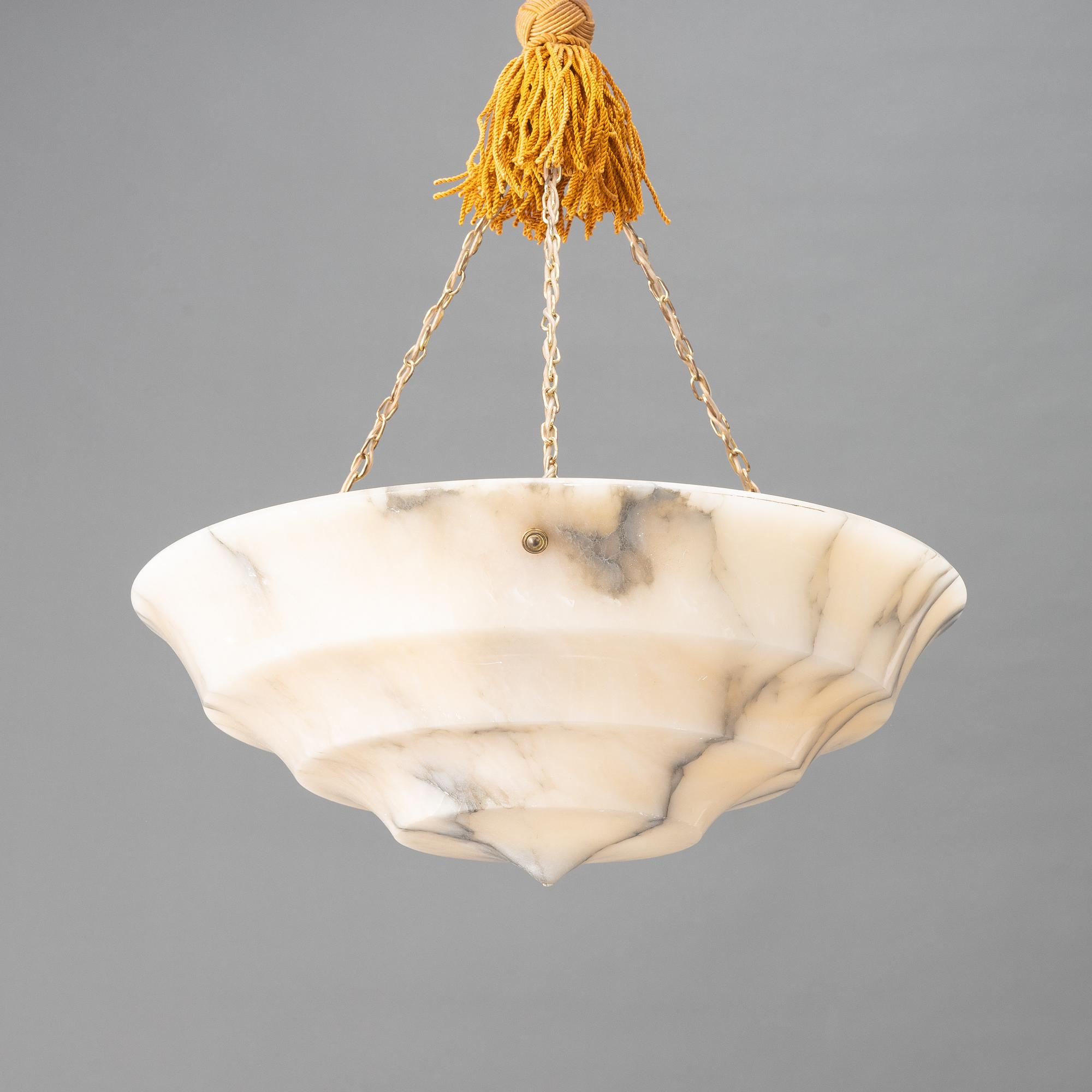Takampel, alabaster, 1920-tal.