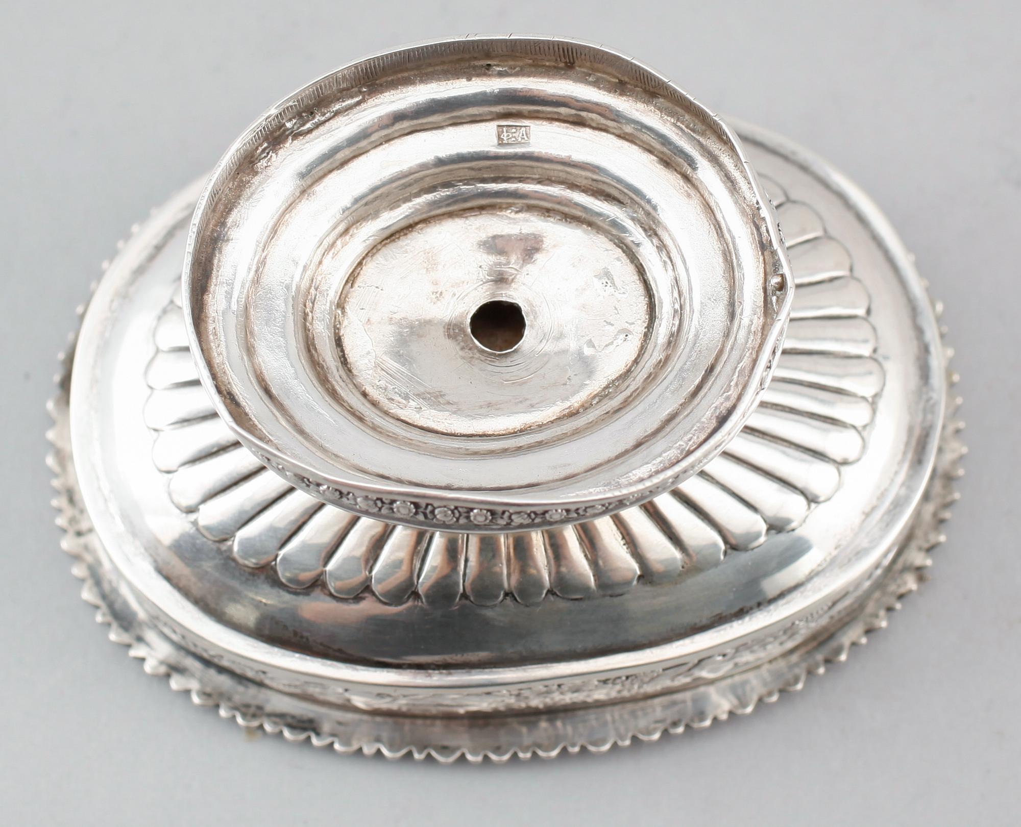 SALTKAR, silver, Ryssland, otydligt stämplad 1839. Vikt ca 62 g.