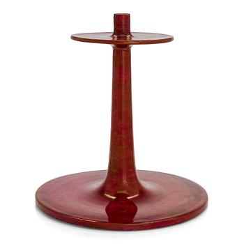 Birger Kaipiainen, a stoneware candlestick signed Kaipiainen Arabia.