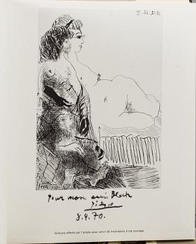Five Pablo Picasso books, Georges Bloch, "Picasso", vol I-II and "Picasso Lithographe II-IV.