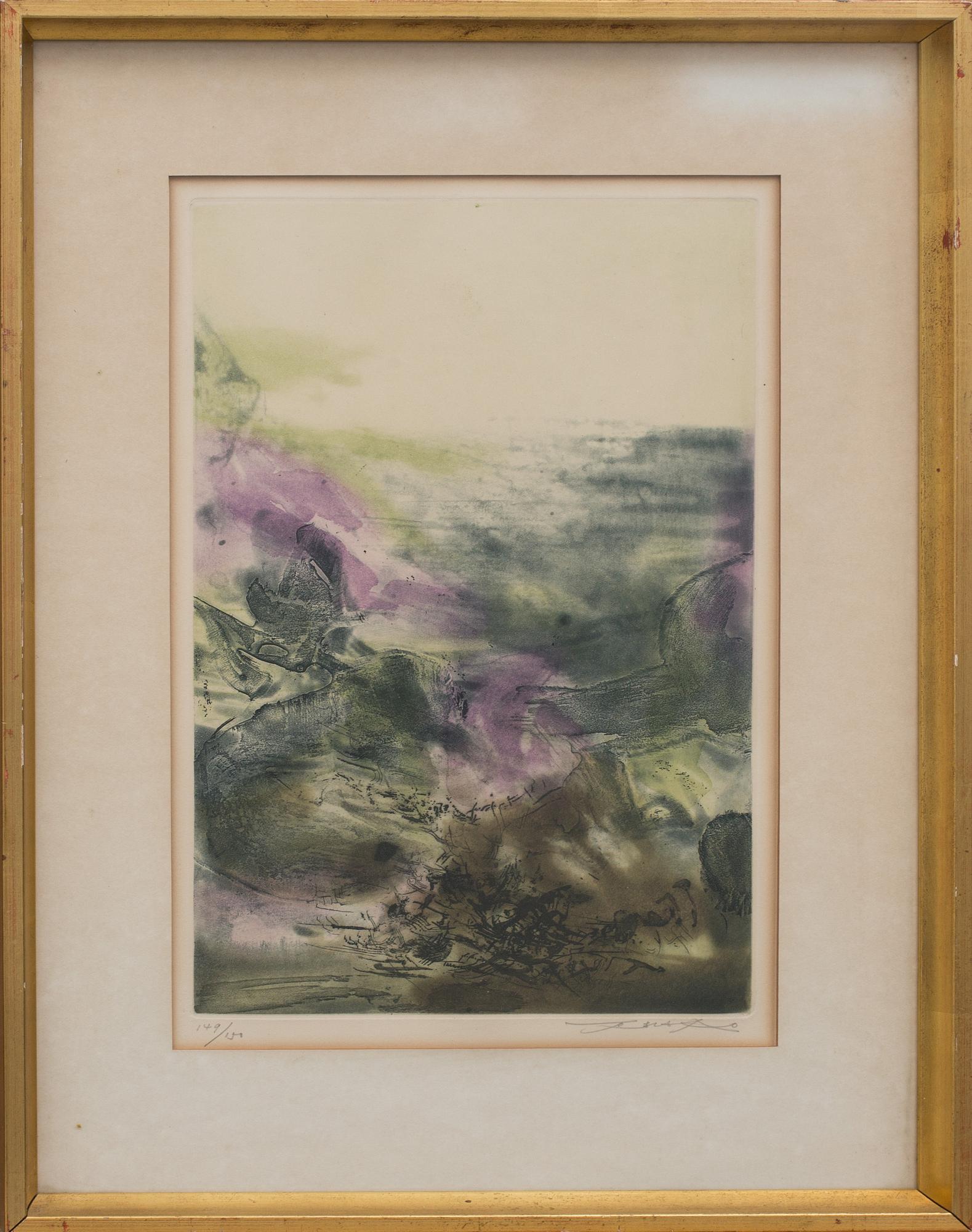 ZAO WOU-KI, färgetsning, signerad o numrerad 149/150.