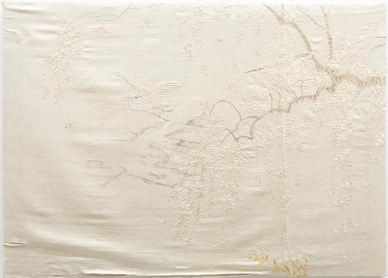 Silk embroidery, China, late 20th century.