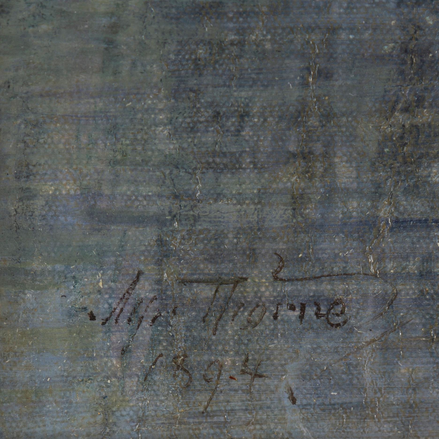 ALFRED THÖRNE, oil on canvas/panel, signed and dated 1894.