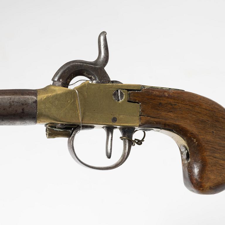 Slaglåspistoler 3 st, 1800-tal.