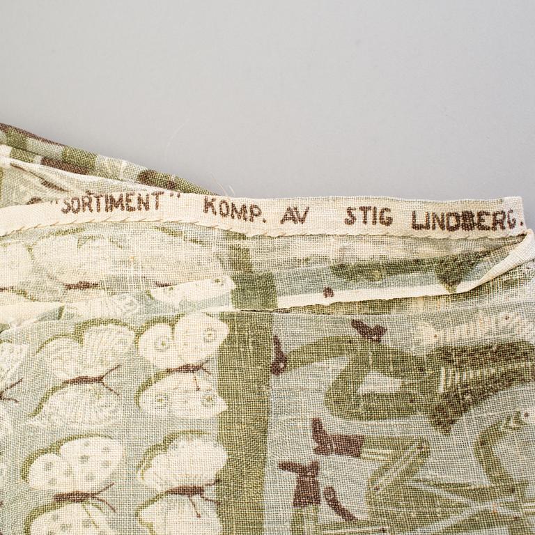 STIG LINDBERG, textile "Sortiment", Ljungbergs textil, 1940/50s.