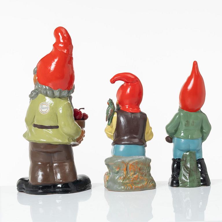Gnomes, 3 pcs, Germany, mid/second half of the 20th century.