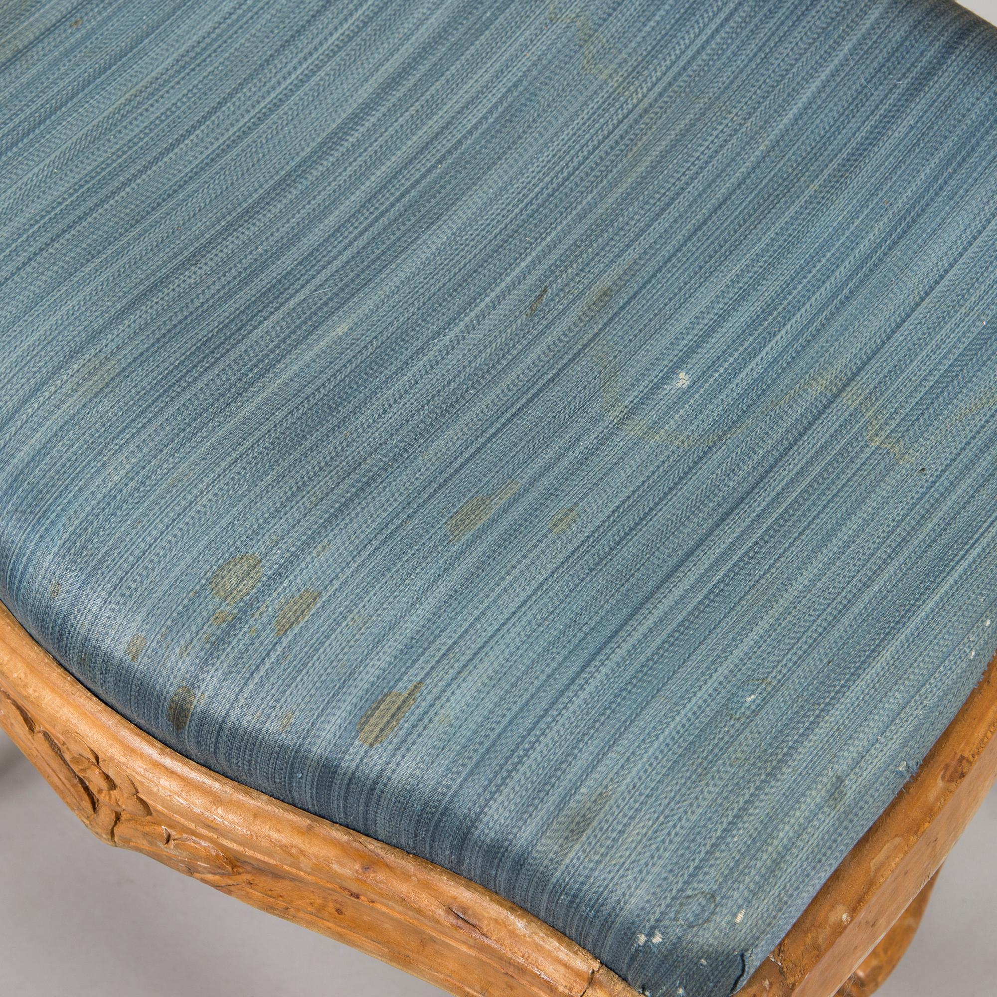 Eight late 18th century gustavian chairs, so called medallion model.