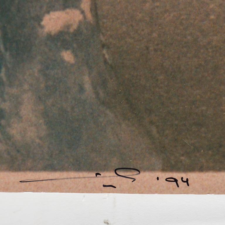 ULAY, c-print, signerad och daterad -94. Ed 2/3.