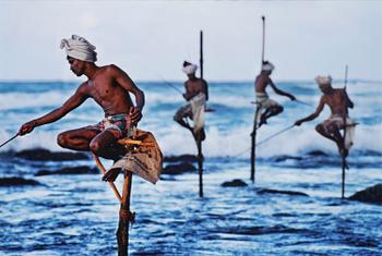 350. Steve McCurry, "Stilt Fisherman, Sri Lanka, 1995".