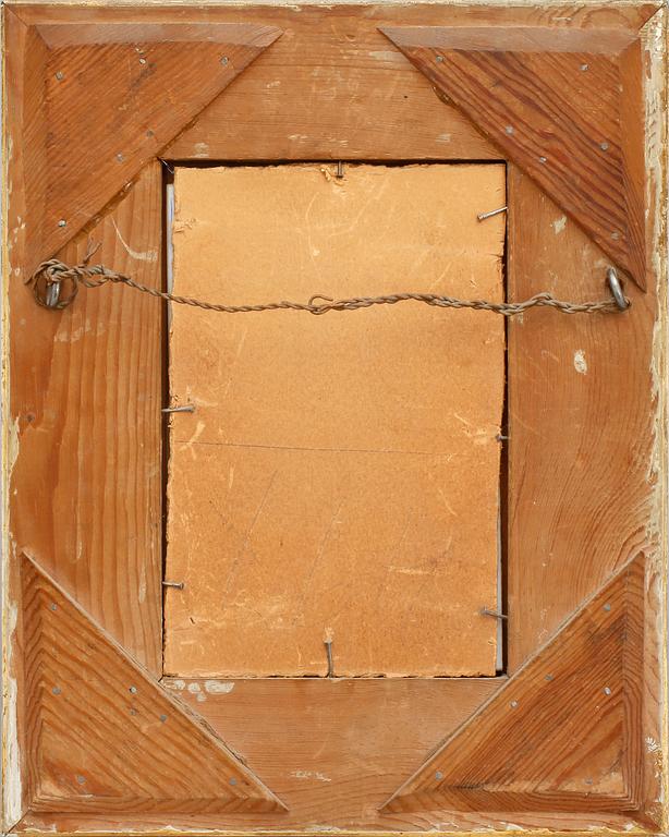 OKÄND KONSTNÄR, gouache på porslin, ej signerad, omkring sekelskiftet 1900.