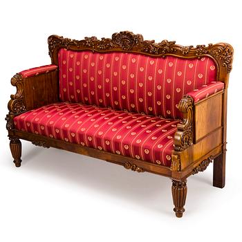 6. SOFFA, biedermeier, 1800-tal.