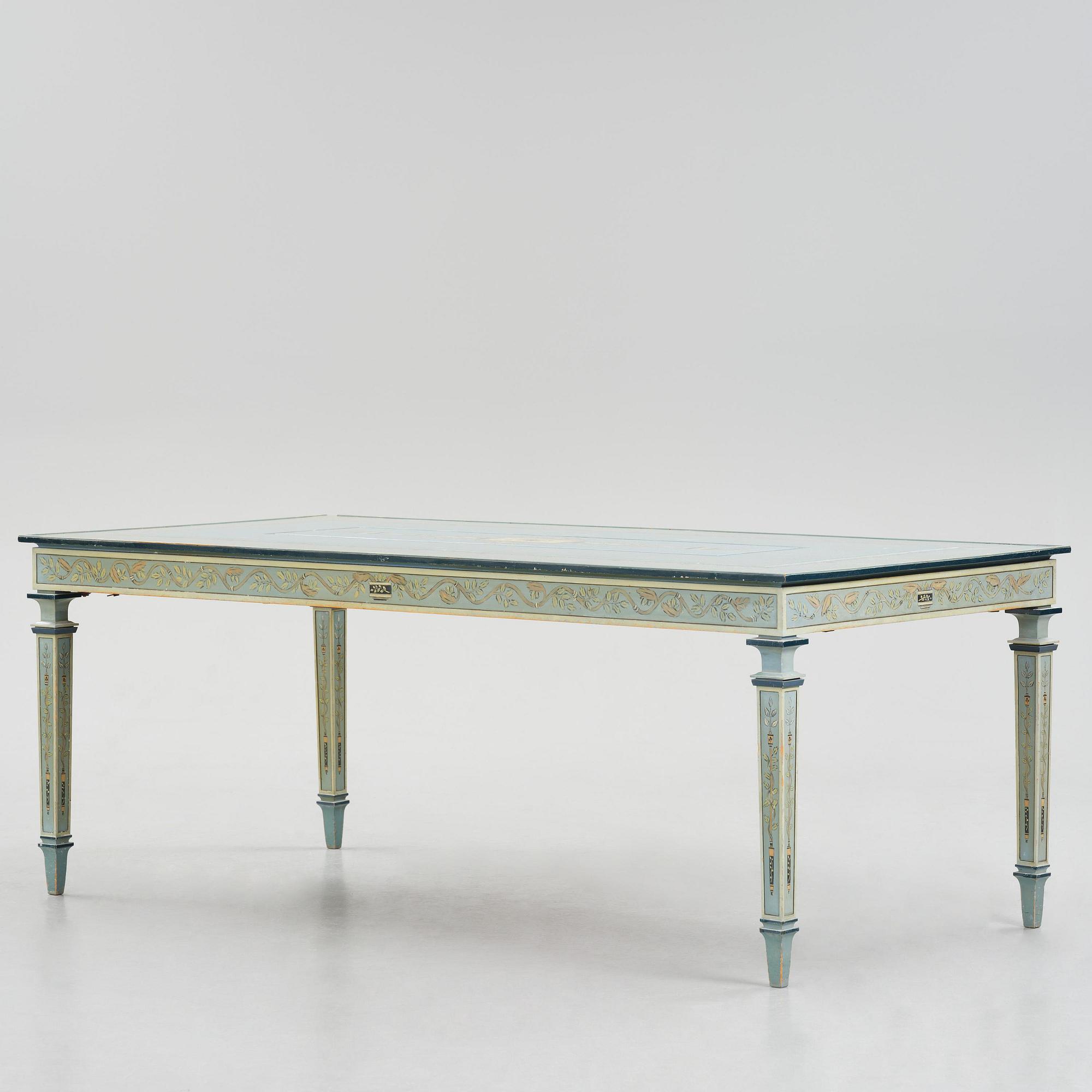 Carl Malmsten, a grand Swedish Grace dining table, cabinetmaker Albin Johansson, Stockholm, for Villa Kvikkjokk, 1927.