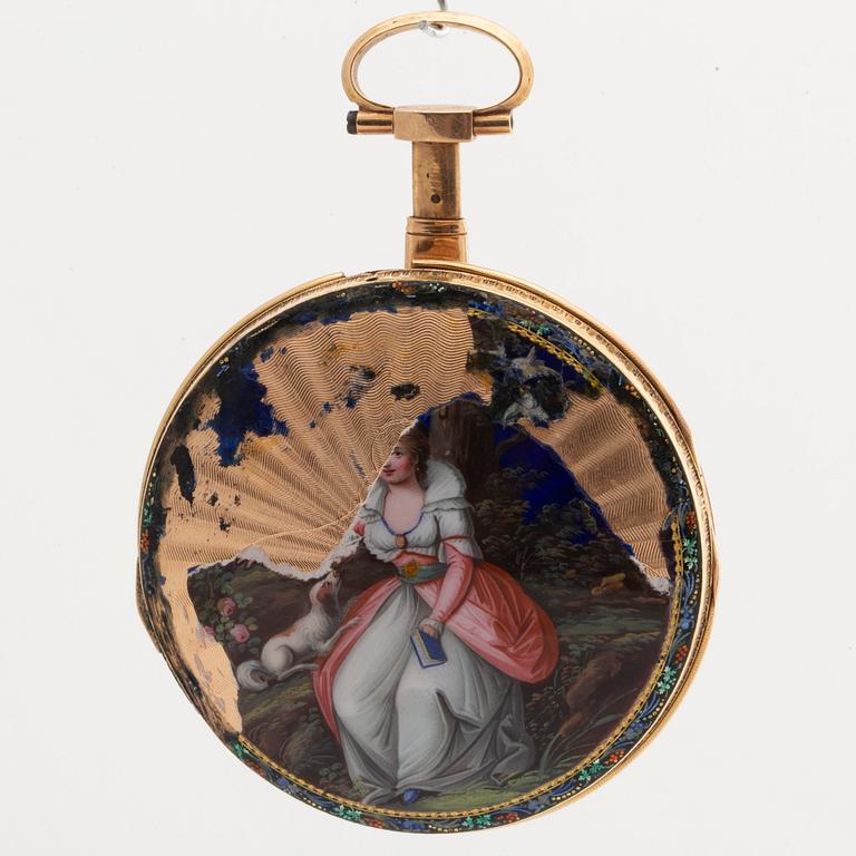 POCKET WATCH, Chevaler et Compagnie, turn of the century 1800, 52 mm.