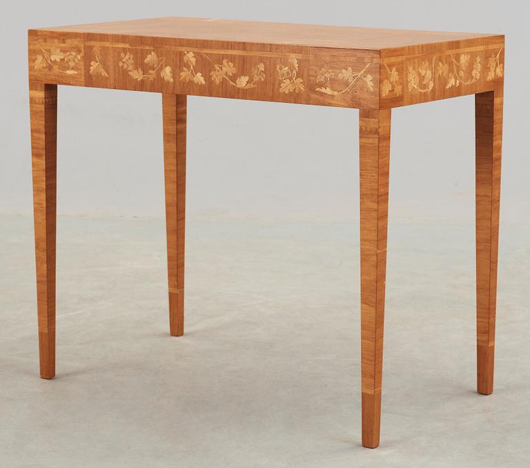 A Carl Malmsten marquetry table, Svensk Hemslöjd, Sweden 1937.