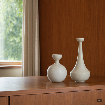 Rörstrand, two vases, Gunnar Nylund and Carl-Harry Stålhane.