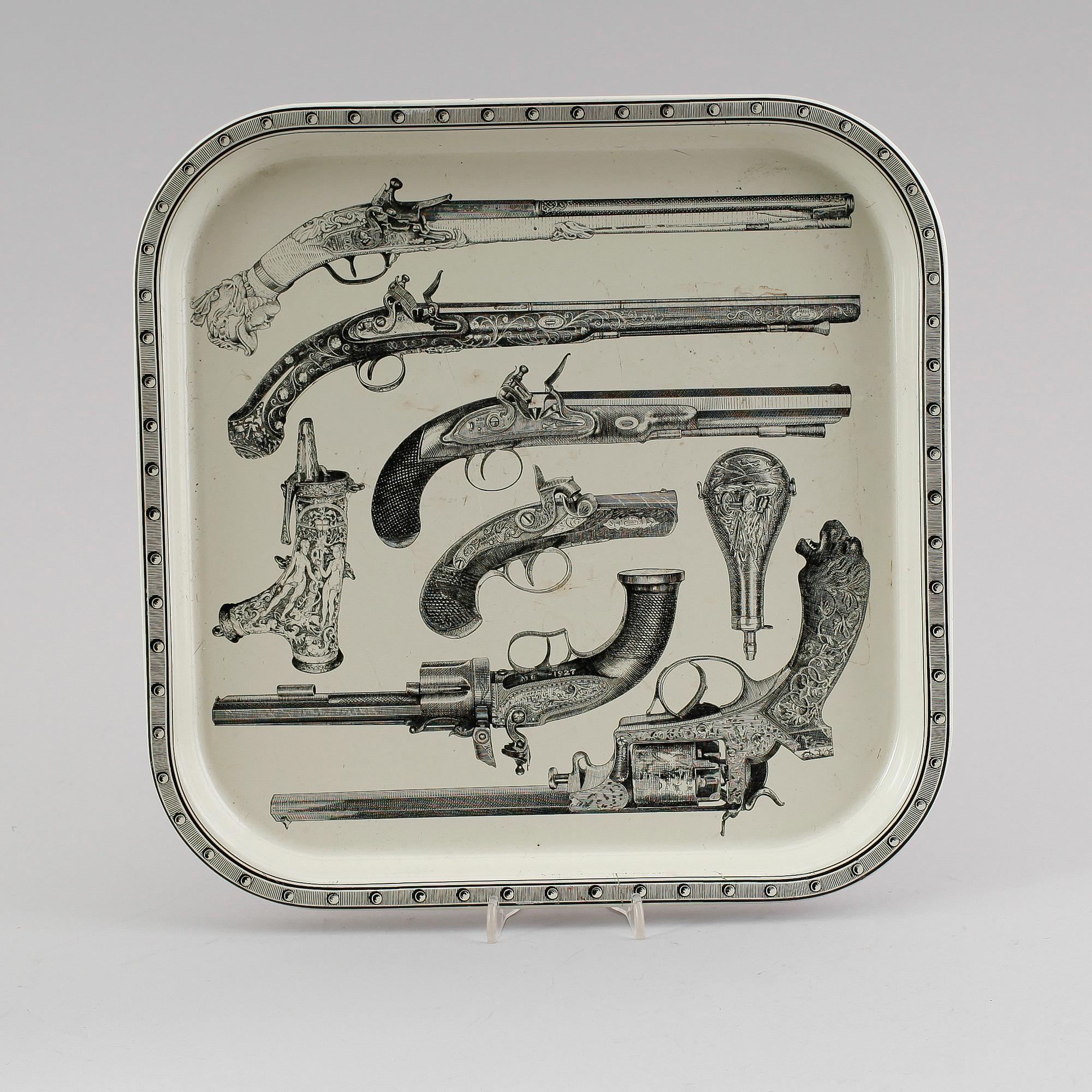 BRICKA, plåt, Piero Fornasetti Italien, 1950-tal.