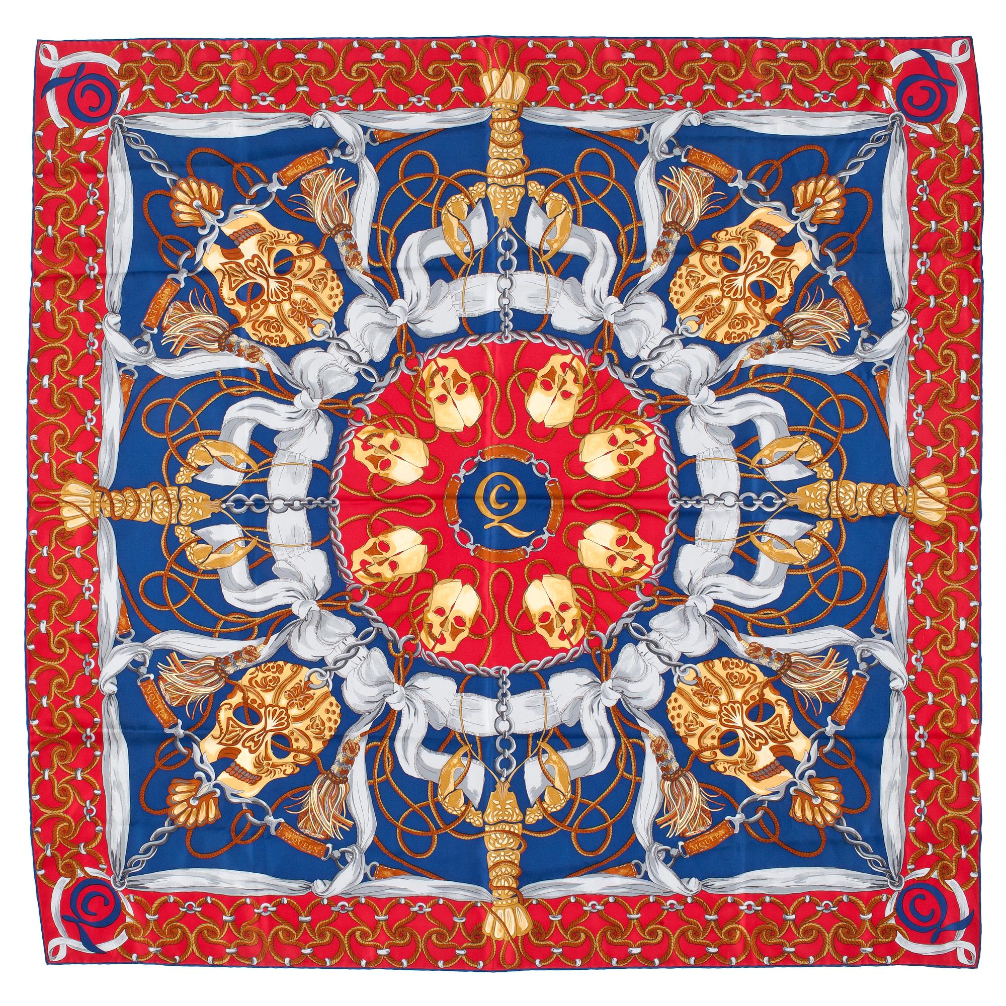 ALEXANDER MCQUEEN, silk scarf.