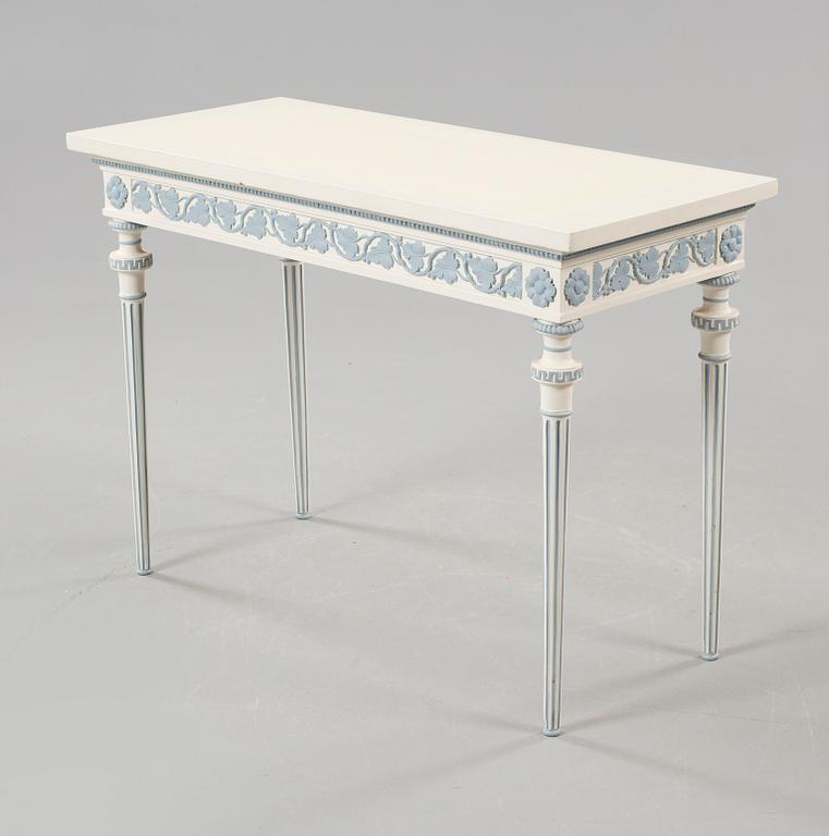 A late gustavian style consol table, early 20th century.