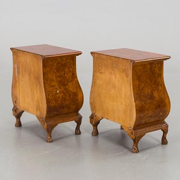 A pair of bedside tables later part of the 20th century.