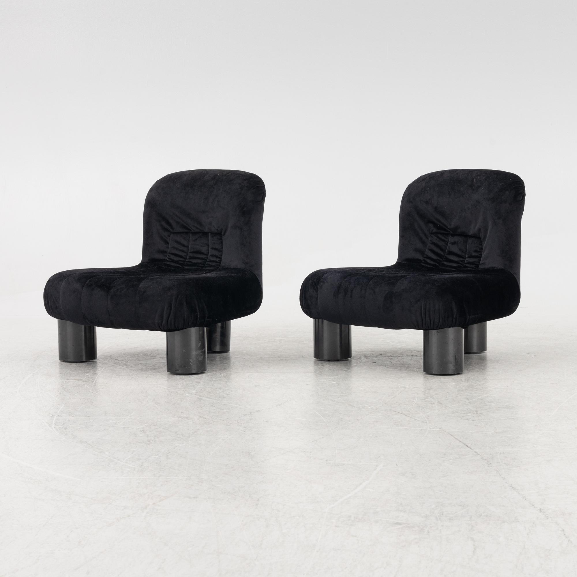 Cini Boiri, armchairs, a pair, "Botolo", Arflex, Italy.