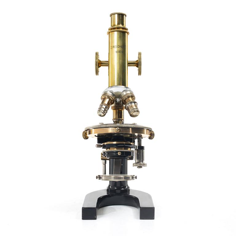 C Reichert, microscope in case, Austria, circa 1900.
