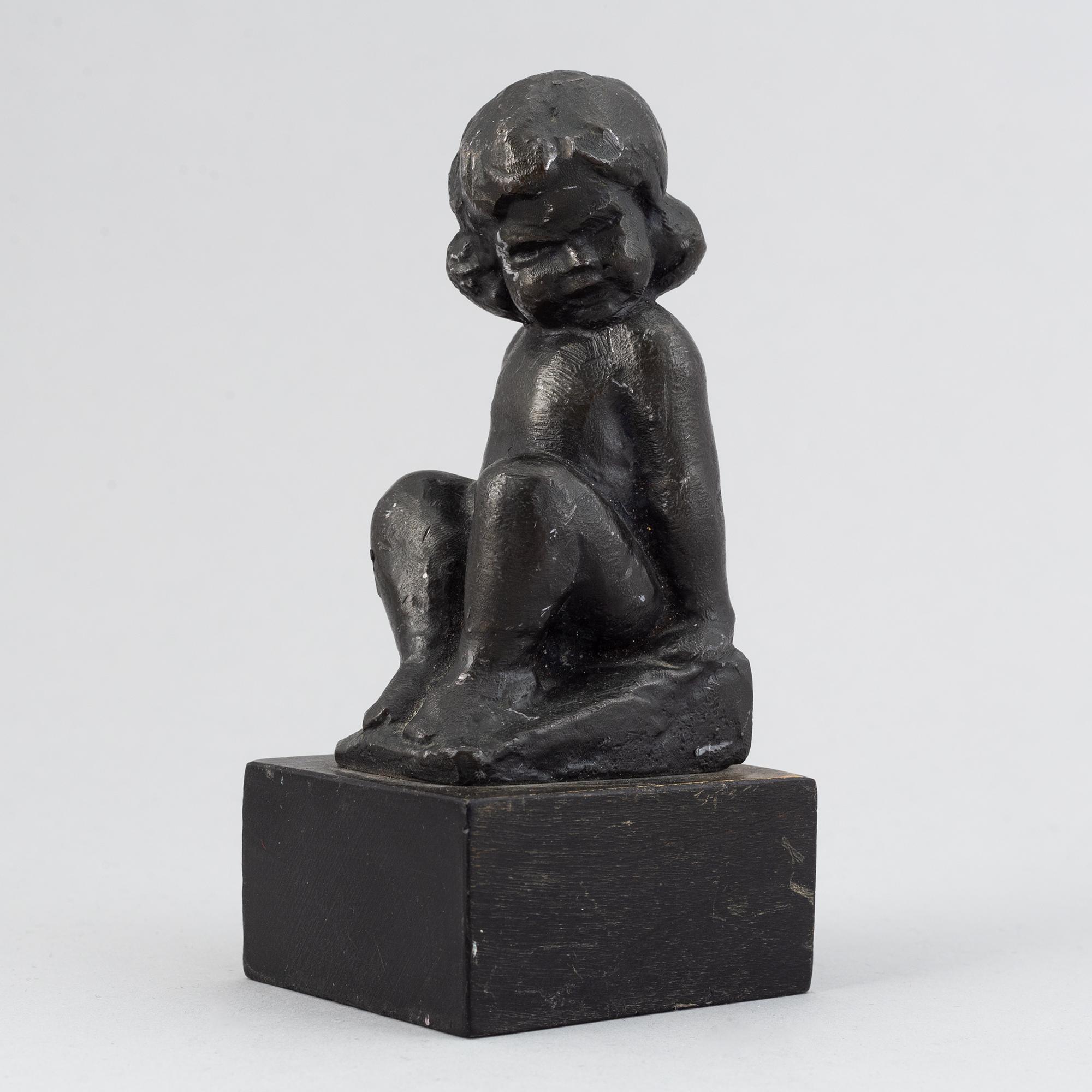 Carl-Einar Borgström, skulptur, brons, signerad.