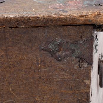 A swedish wooden chest, dated 1798.