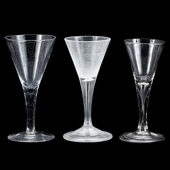 SPETSGLAS, 3 st, 1700-tal.