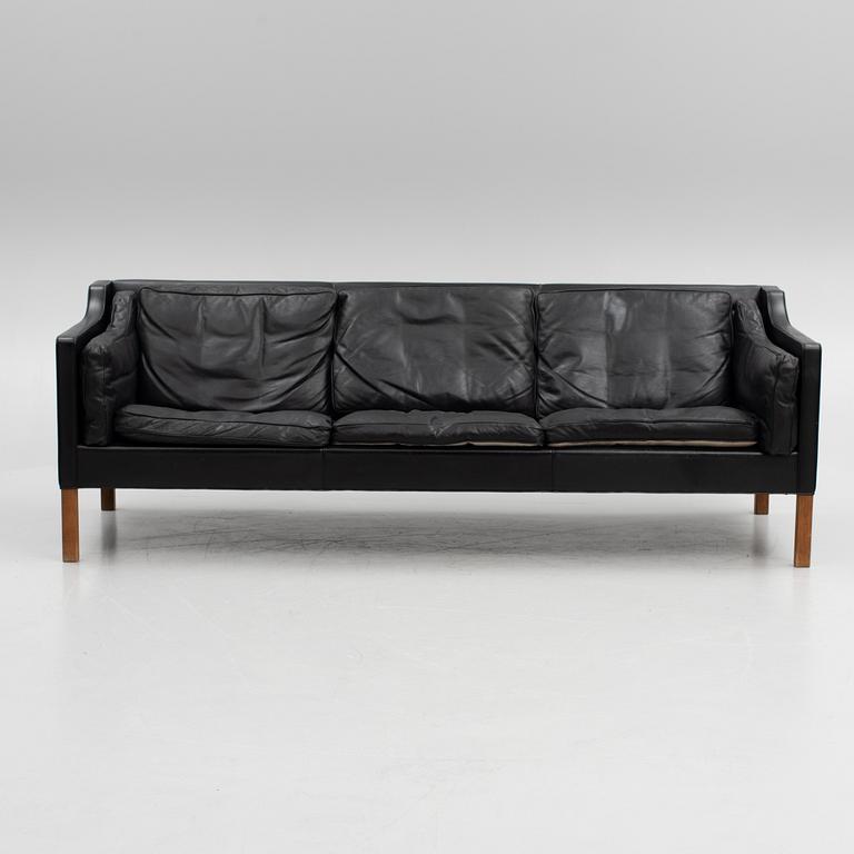 Børge Mogensen, a model '2213' sofa and a model 2431 armchair, Fredericia Stolefabrik, Denmark.