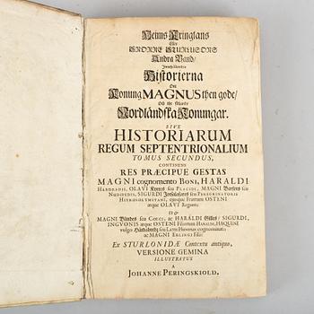 Heimskringla (PMM). Provenance: Luxdorph, Münter (2 vol).