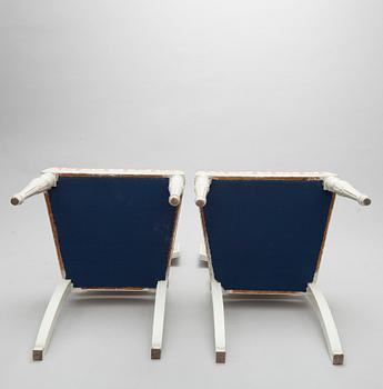 STOLAR, ett par, sengustaviansk stil, ca 1900.