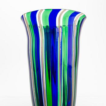 A late 20th century Murano glass vase.