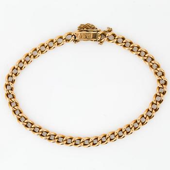ARMBAND, guld 18k, K. Anderson, Stockholm 1939. Vikt ca 19 gram.