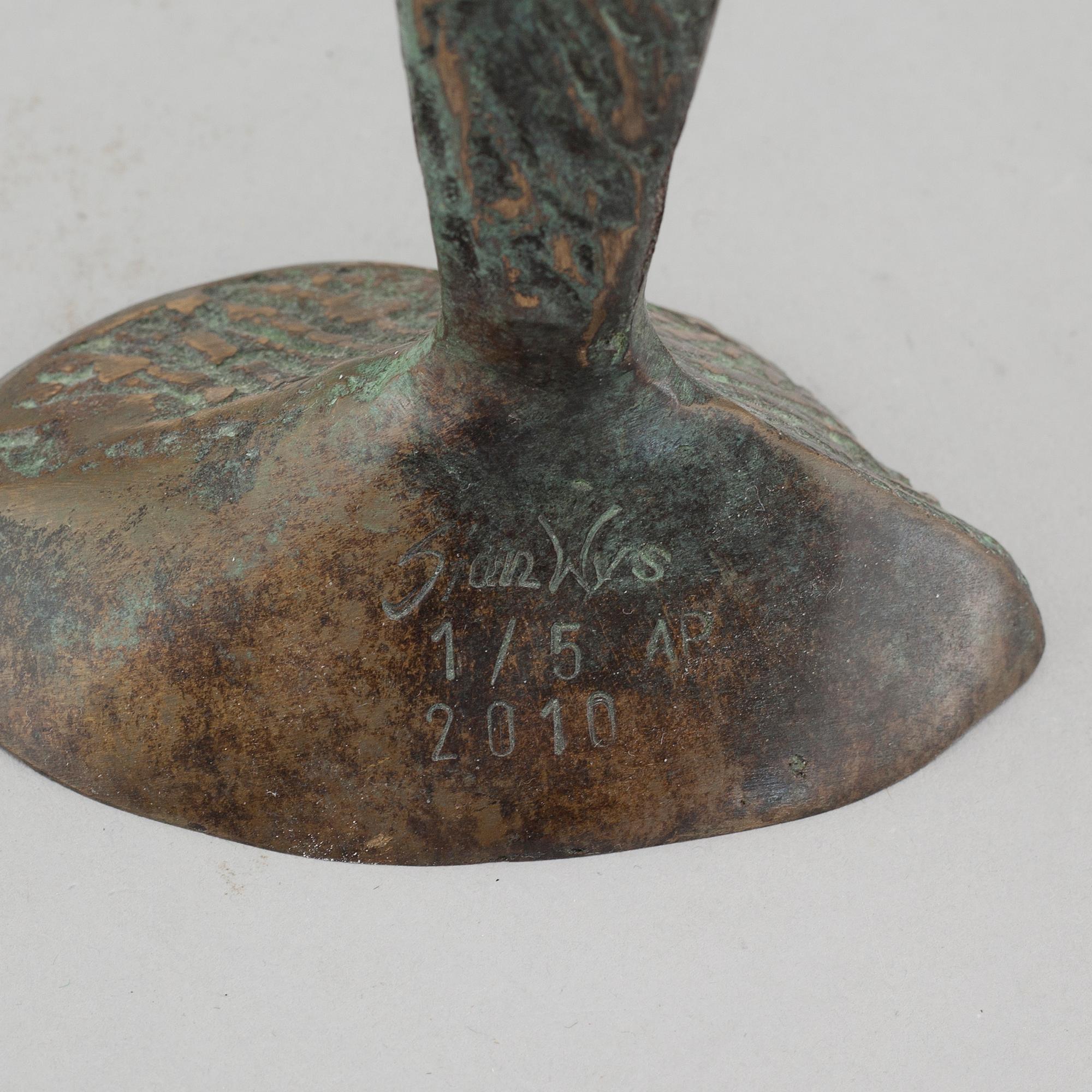STAN WYS, skulptur, brons, signerad, numrerad 1/5 AP och daterad 2010.