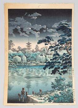 Tsuchiya Koitsu, after, a colour woodblock print, Japan, 20th century.